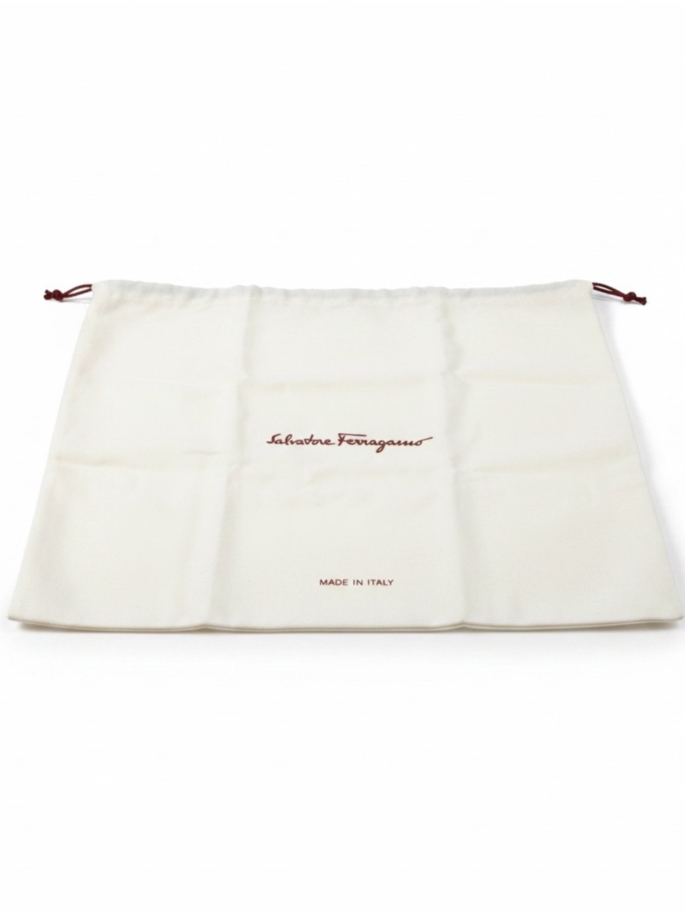 NEW AUTHENTIC SALVATORE FERRAGAMO Dust Bag 16x15.5 IncMade in Italy 100% Cotton - Picture 3 of 5